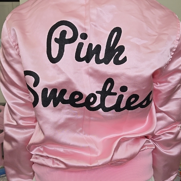 Pink Sweeties Grease 50s Costume Jacket L - Picture 2 of 4